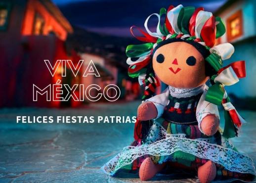  Feliz   de septiembre  Imágenes de Viva México para compartir