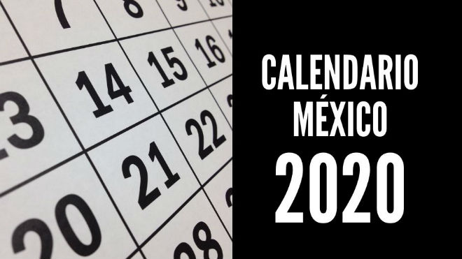 Calendario 2020 De México Con Días Festivos Para Imprimir En Pdf