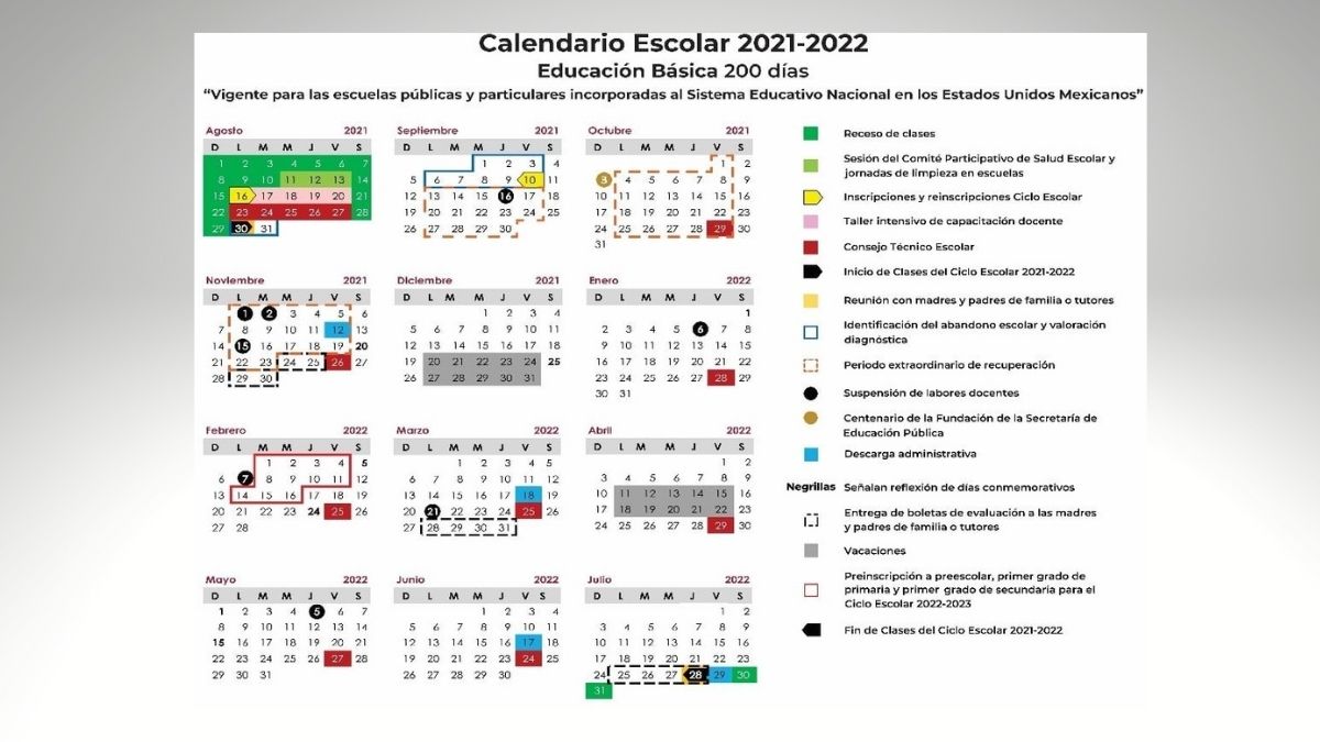 Diario Oficial Calendario Escolar 2021 A 2022 Sep Pdf.Calendario Escolar Sep 2021 2022 En Imagenes Para Imprimir O Descargar