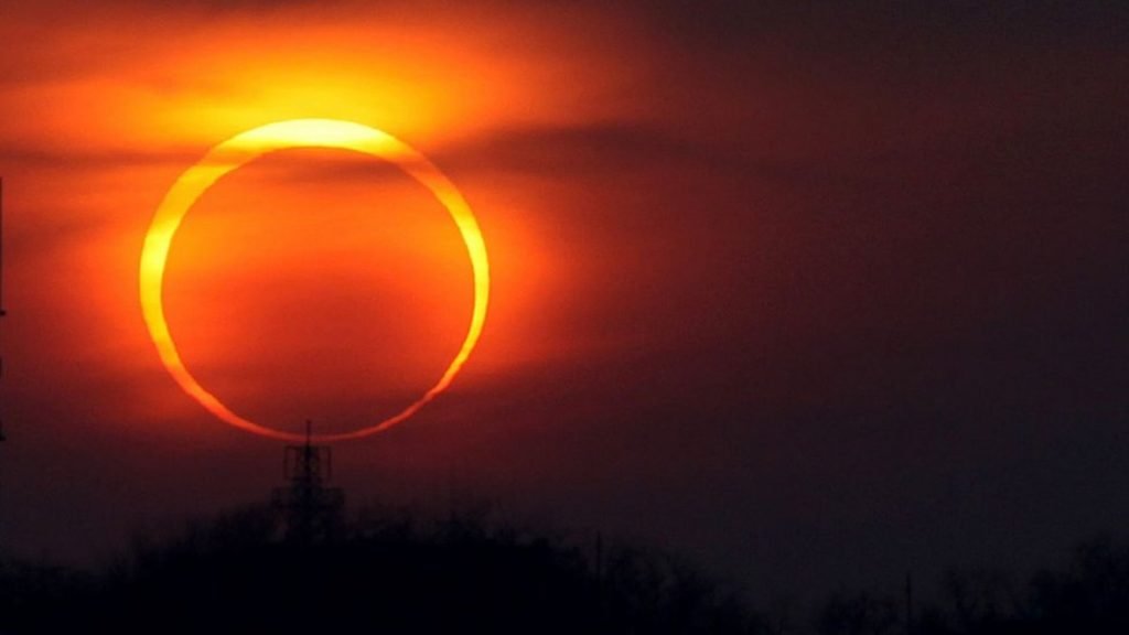 Eclipse Solar. Anillo de Fuego