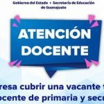 SEG: Checa la bolsa de trabajo docentes Guanajuato 2021 Foto: Especial