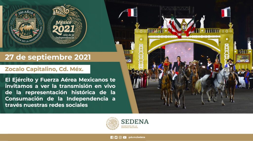 ANIVERSARIO CONSUMACION INDEPENDENCIA MEXICO 2021