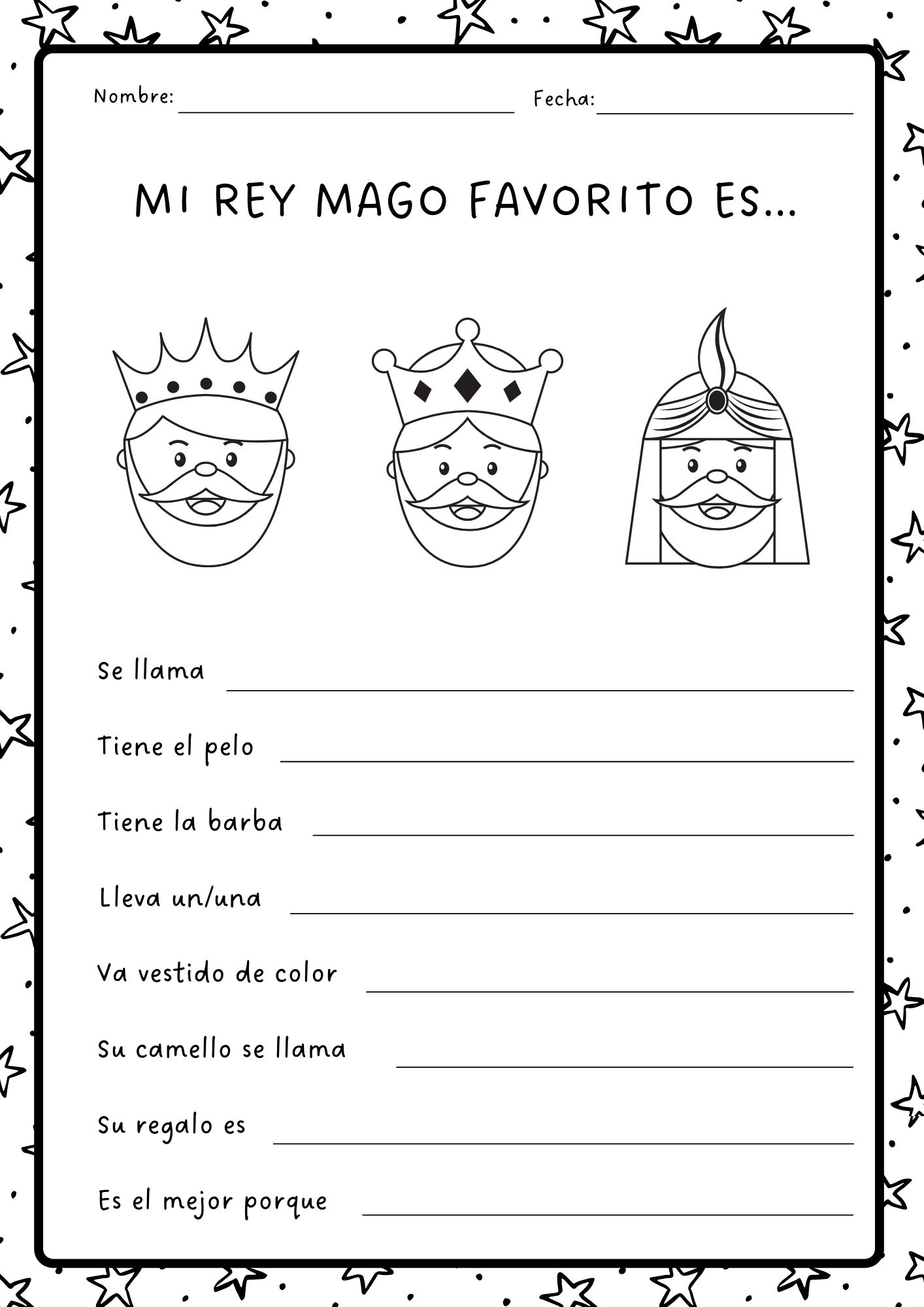 Reyes Magos para dibujar. Imágenes y dibujos sencillos del 6 de enero para  colorear | Unión Jalisco