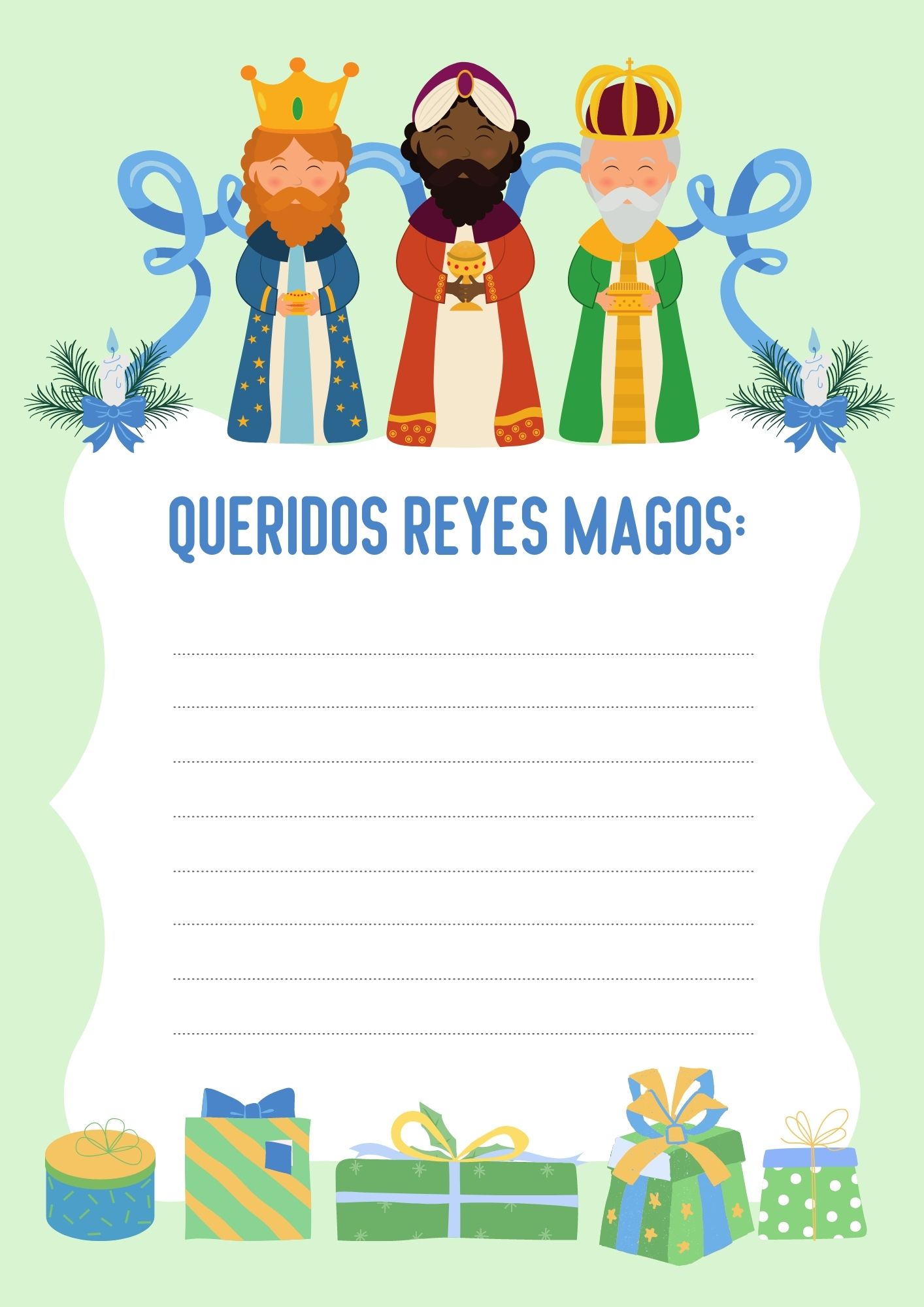 CARTA A LOS REYES MAGOS Hojas e ideas para descargar e imprimir | PDF e  imágenes | Unión Guanajuato