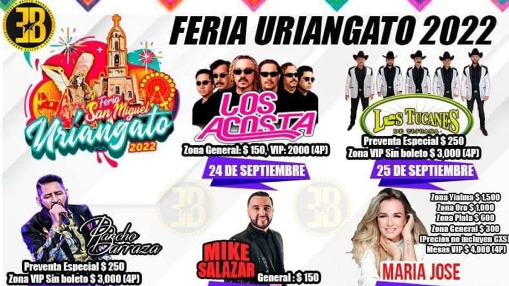 Feria San Miguel Uriangato 2022. Cartel oficial y fecha inicial Foto: Especial