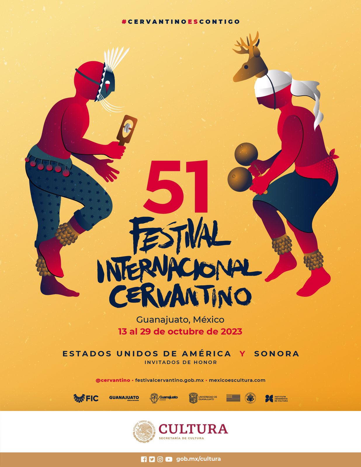 Festival Cervantino 2023. ¿Quién hizo la imagen de la edición 51